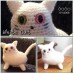 5 PAIRS 12mm WHITE Plastic Cat eyes, Safety eyes, Animal Eyes, Round eyes